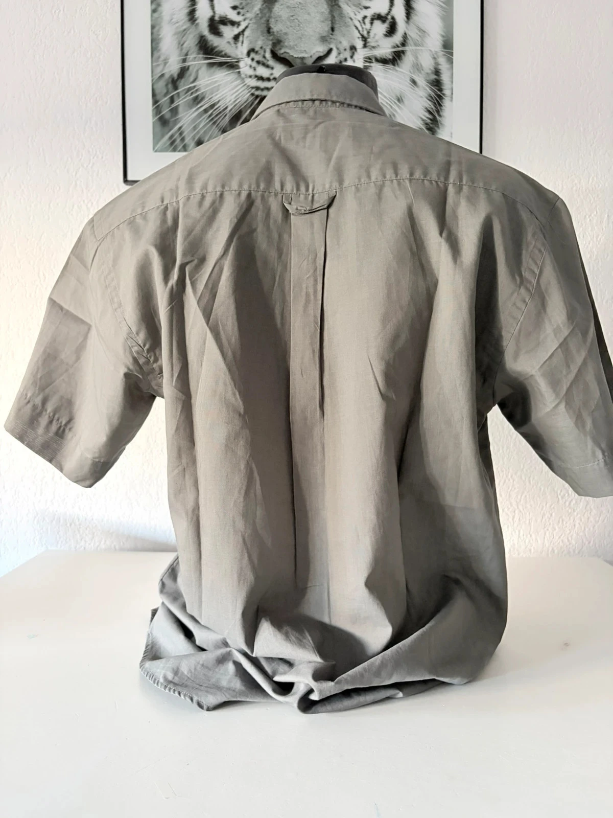 Camisa de Manga Curta Cinza Fictif Collection – Conforto e Chique Casual – Tamanho S (T/2) – photo 5